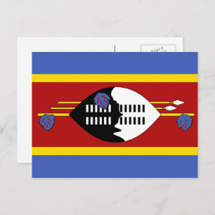 Swazi Flag, Flag of Eswatini Postcard