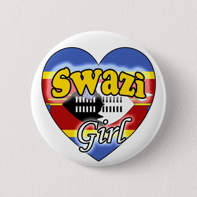 Swazi Girl Button (Front)