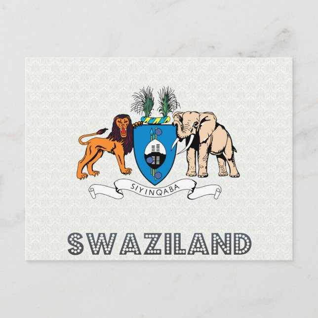 Swaziland Coat of Arms Postcard (Front)