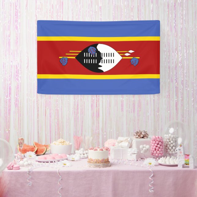Swaziland flag banner (Party)