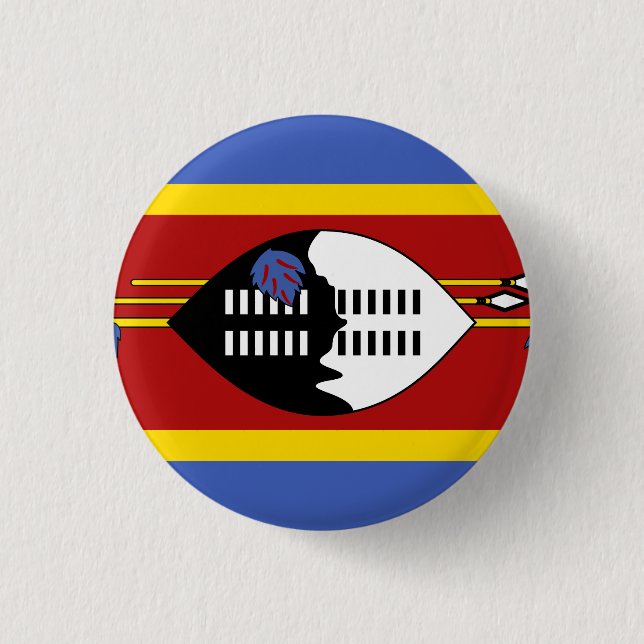 Swaziland Flag Button (Front)
