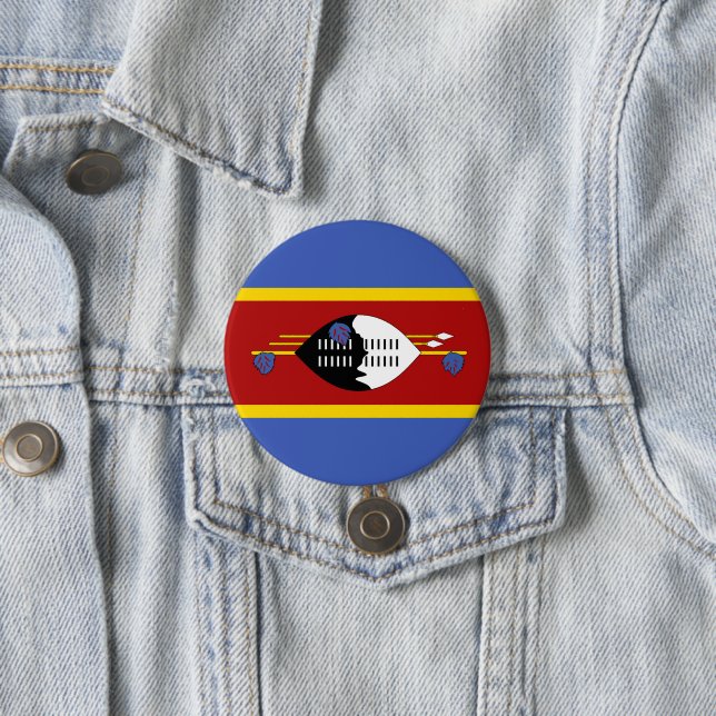 Swaziland flag button (In Situ)