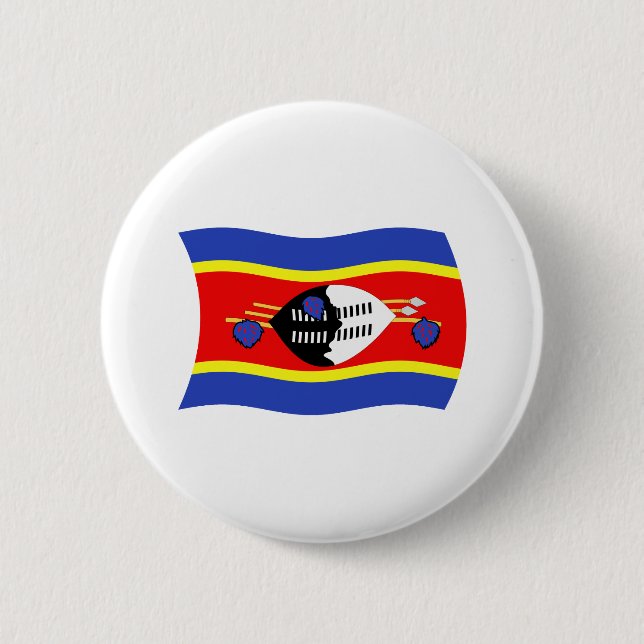 Swaziland Flag Button (Front)