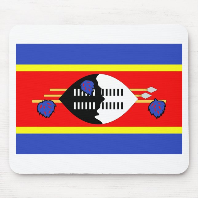 Swaziland Flag Mouse Pad (Front)