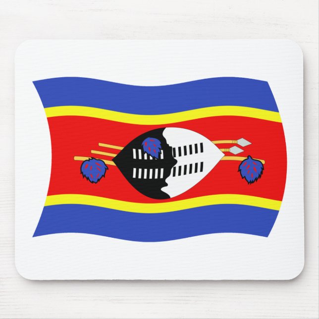 Swaziland Flag Mousepad (Front)