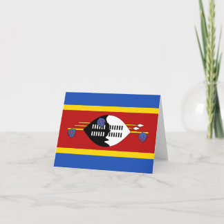 Swaziland Flag Notecard