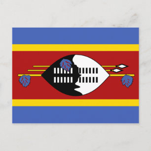 Swaziland Flag Postcard
