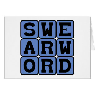 Swear Word, Curse Word Cards