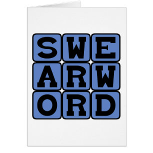 Swear Word, Curse Word Cards