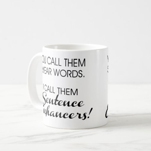 Swear Words Sentence Enhancers Curse Word Mug Zazzle — free download