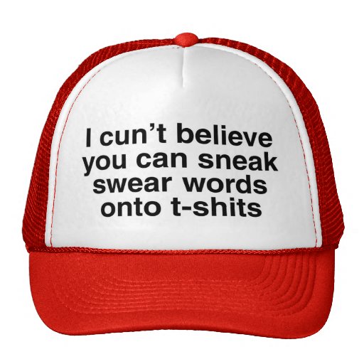 Swear words trucker hat | Zazzle
