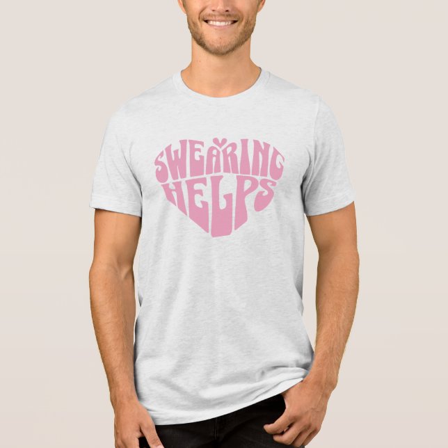 Swearing Helps Cute Funny Women's Tri-Blend Shirt (Front)