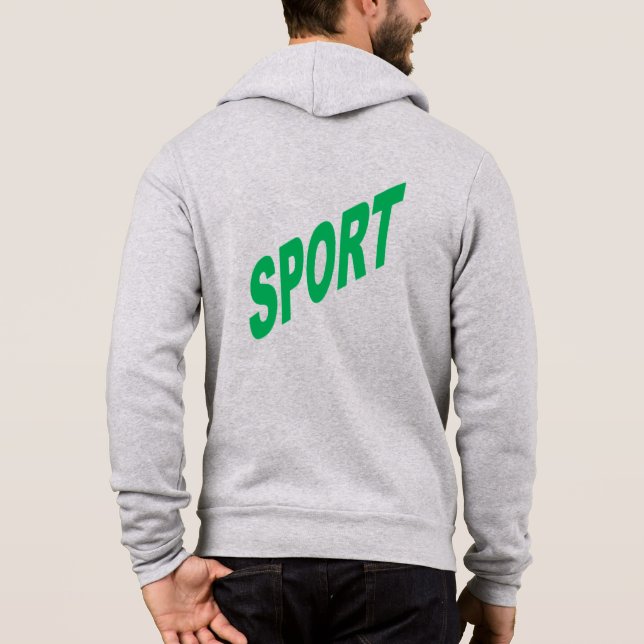 Sweat à capuche Canvas bruyère homme SPORT Hoodie (Back)