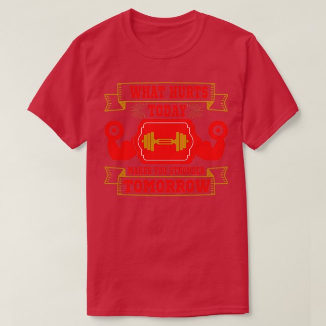 Sweat Activated Fitness Gift for Gym with Motivati T-Shirt (Design Front)