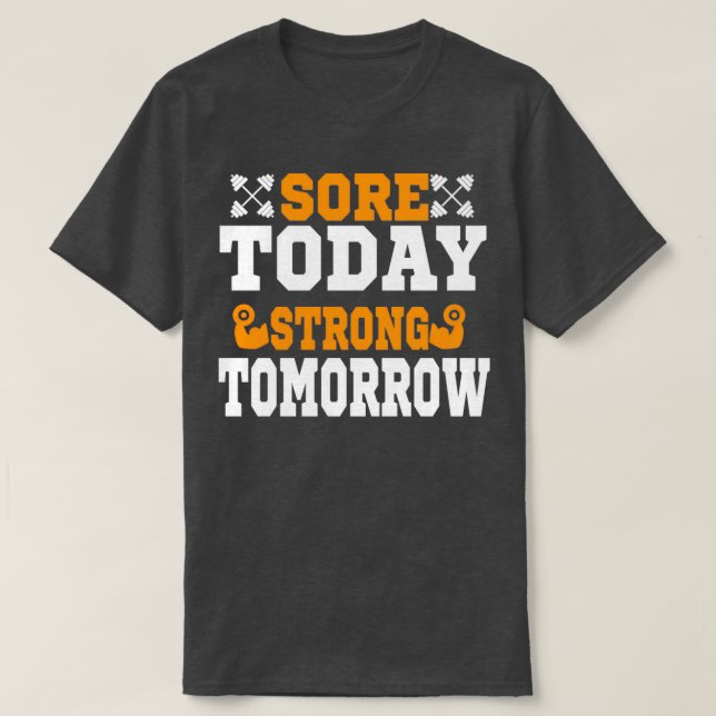 Sweat Activated Fitness Gift for Gym with Motivati T-Shirt (Design Front)
