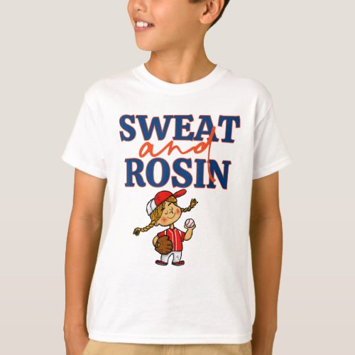 Sweat And Rosin _ Funny New York Baseball Player  T_Shirt