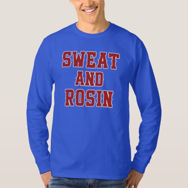 Sweat And Rosin - New York Baseball Player T-Shirt (Front)