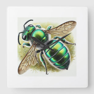 Sweat bee 300924IREF239 - Watercolor Square Wall Clock