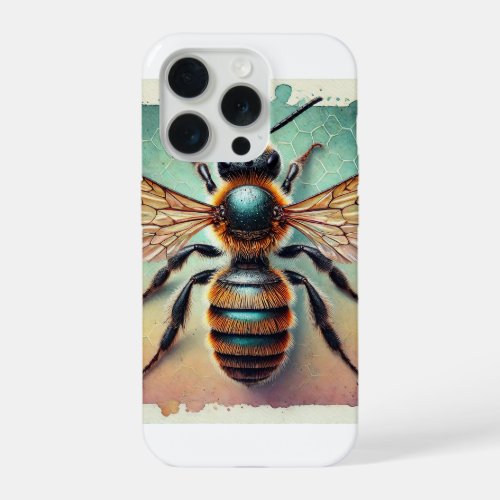 Sweat Bee Halictidae 210624IREF105 _ Watercolor iPhone 15 Pro Case