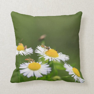 Sweat Bee Throw Pillow