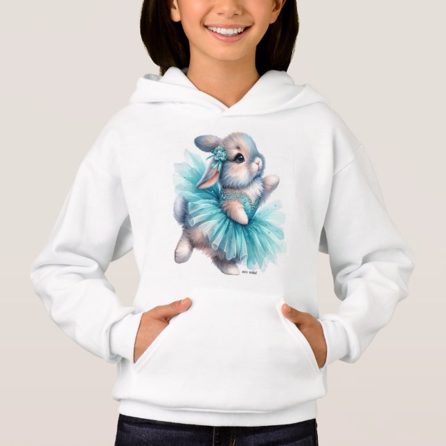 sweat-capuche nice rabbit for girls hoodie (Front)