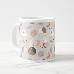 Sweat Dream Bunnies In Space Pattern Giant Coffee Mug