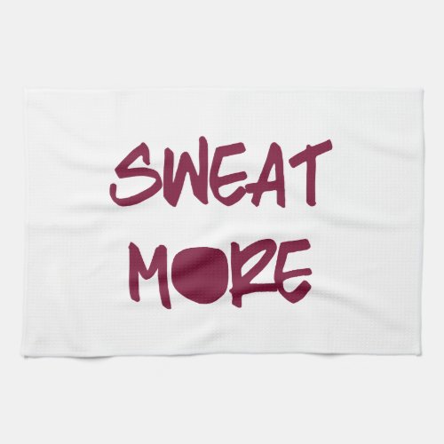 Sweat More Motivational Workout Gym Towel