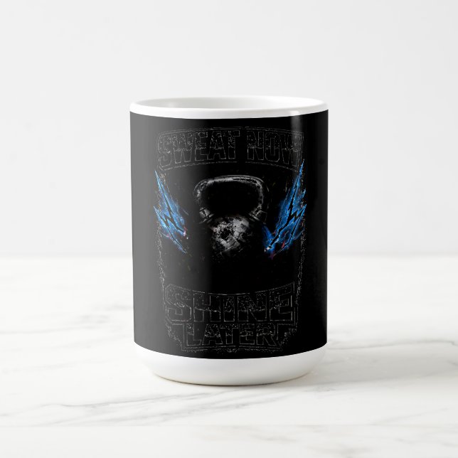 Sweat Now Shine Later – Gym Grind Fitness Coffee Mug (Center)