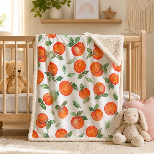 Sweat peach pattern baby blanket (Creator Uploaded)