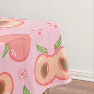 Sweat peach pattern tablecloth