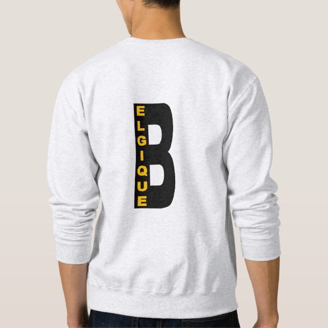 Sweat-shirt cendre DOS homme  BELGIQUE Sweatshirt (Back)
