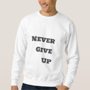 Sweat shirt with printed text