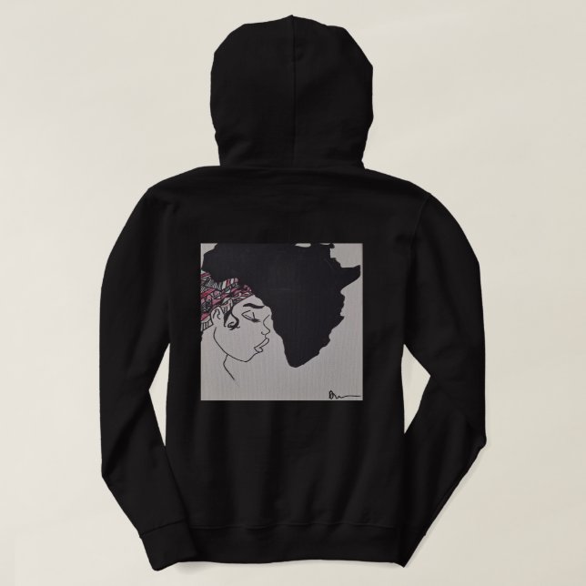 sweat street afro hoodie (Design Back)
