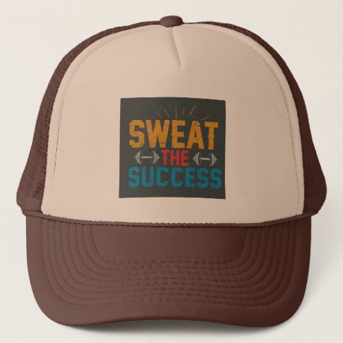 Sweat the success print cap 