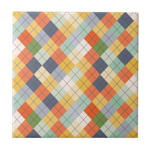 Sweater Background 2 Ceramic Tile (Front)