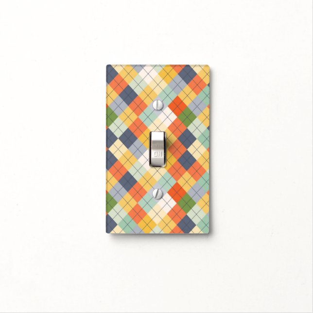 Sweater Background 2 Light Switch Cover (In Situ)