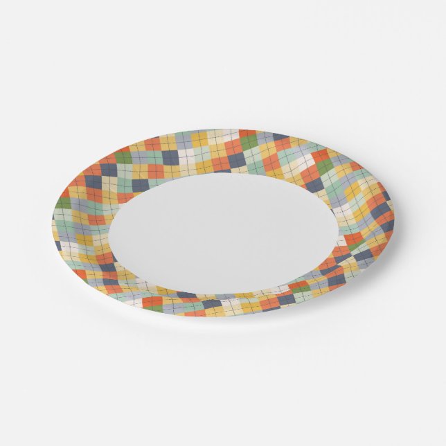 Sweater Background 2 Paper Plates (Angled)