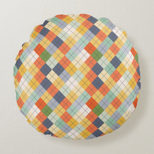 Sweater Background 2 Round Pillow (Front)