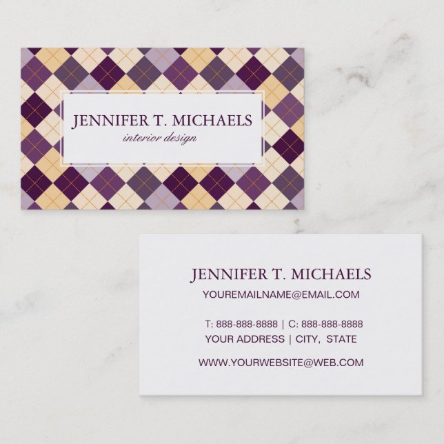 Sweater Background Business Card (Front/Back)