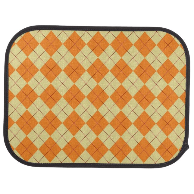 Sweater Background Car Mat (Rear)
