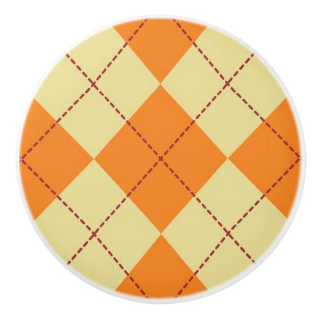 Sweater Background Ceramic Knob (Front)