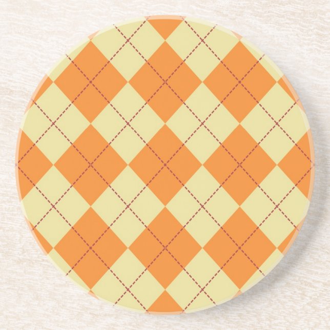 Sweater Background Drink Coaster (Front)