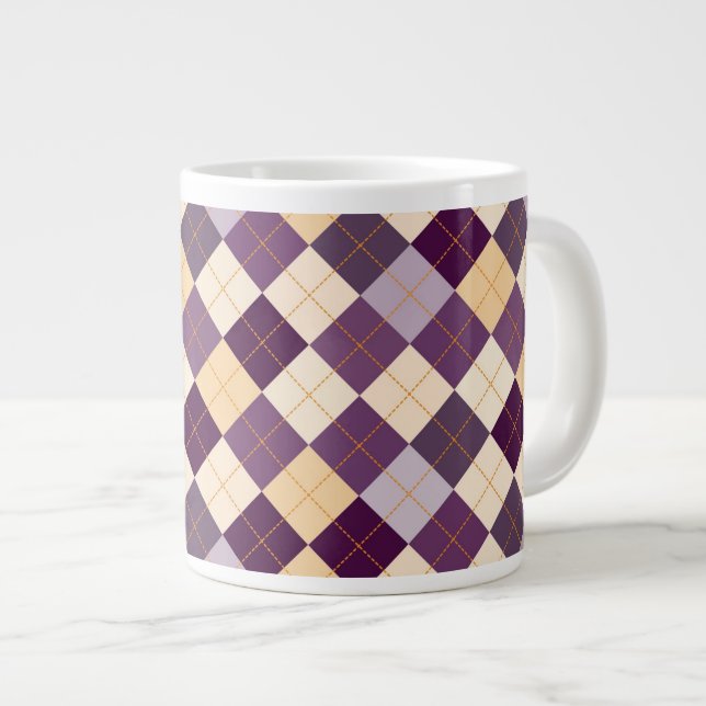 Sweater Background Giant Coffee Mug (Front Right)