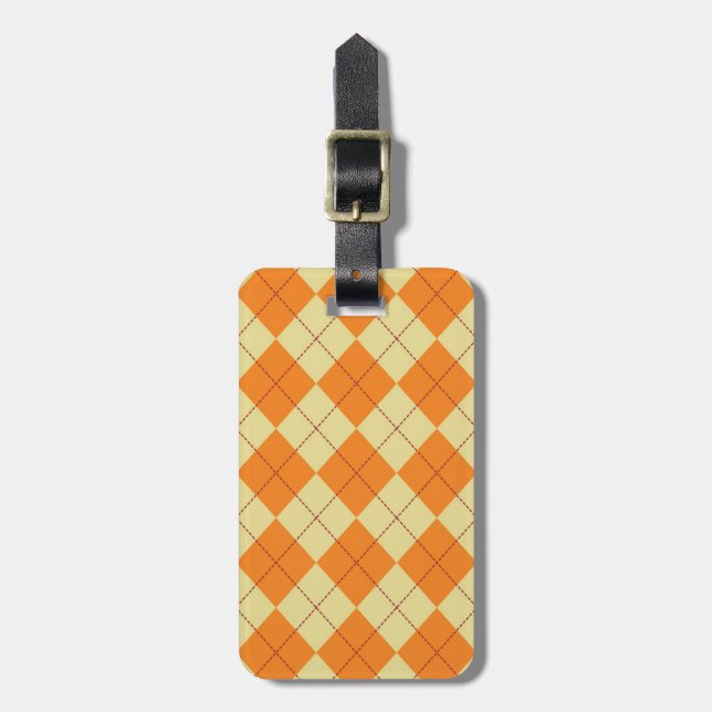 Sweater Background Luggage Tag (Front Vertical)