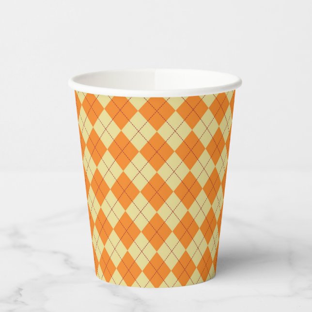Sweater Background Paper Cups (Left)