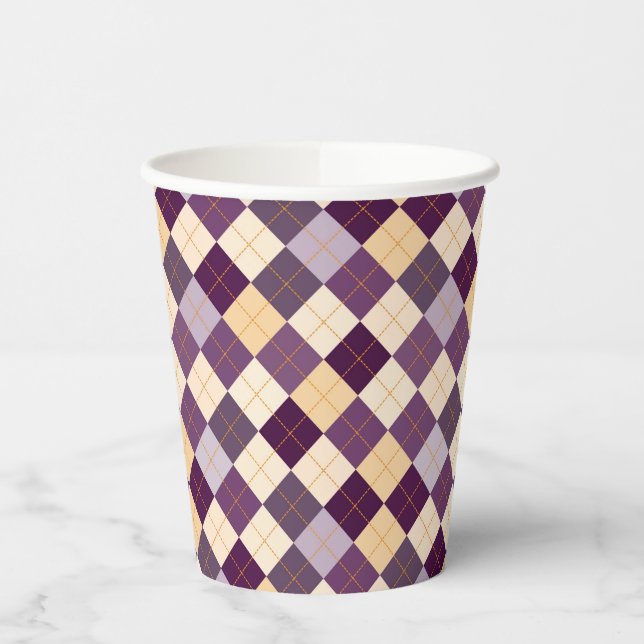 Sweater Background Paper Cups (Left)