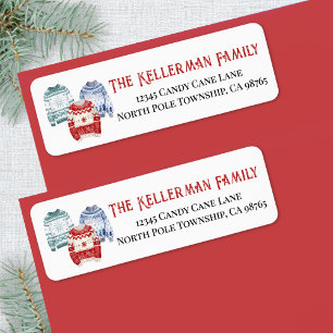Sweater Christmas Return Address Label
