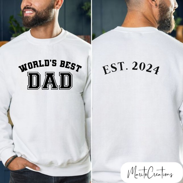 sweater for dad world's best dad, personalized  (Creator Uploaded)