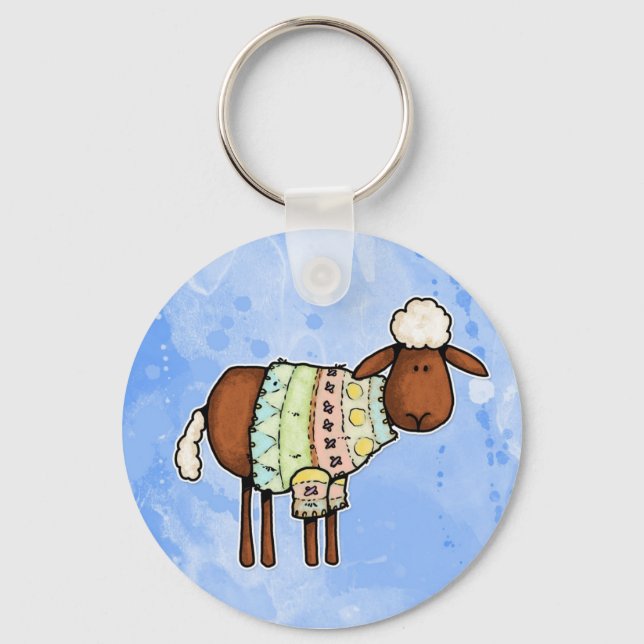 sweater sheep keychain (Front)