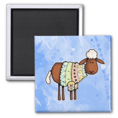 sweater sheep magnet